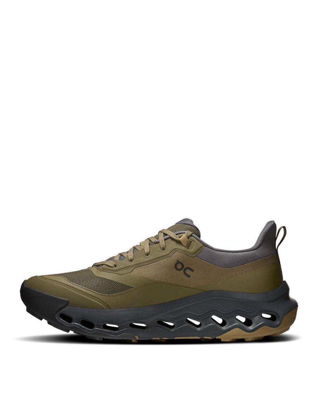 On Shoes Green Color Block Sneakers for men