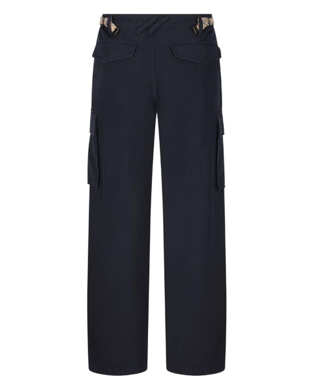 Burberry Blue Cargo Trousers for men