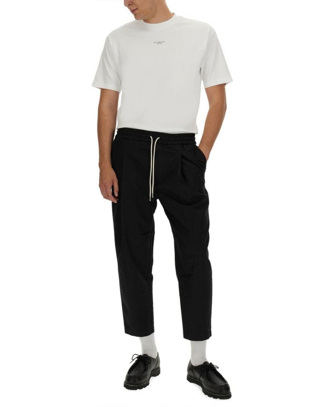Drole de Monsieur White Graphic Crew Neck T-Shirt for men