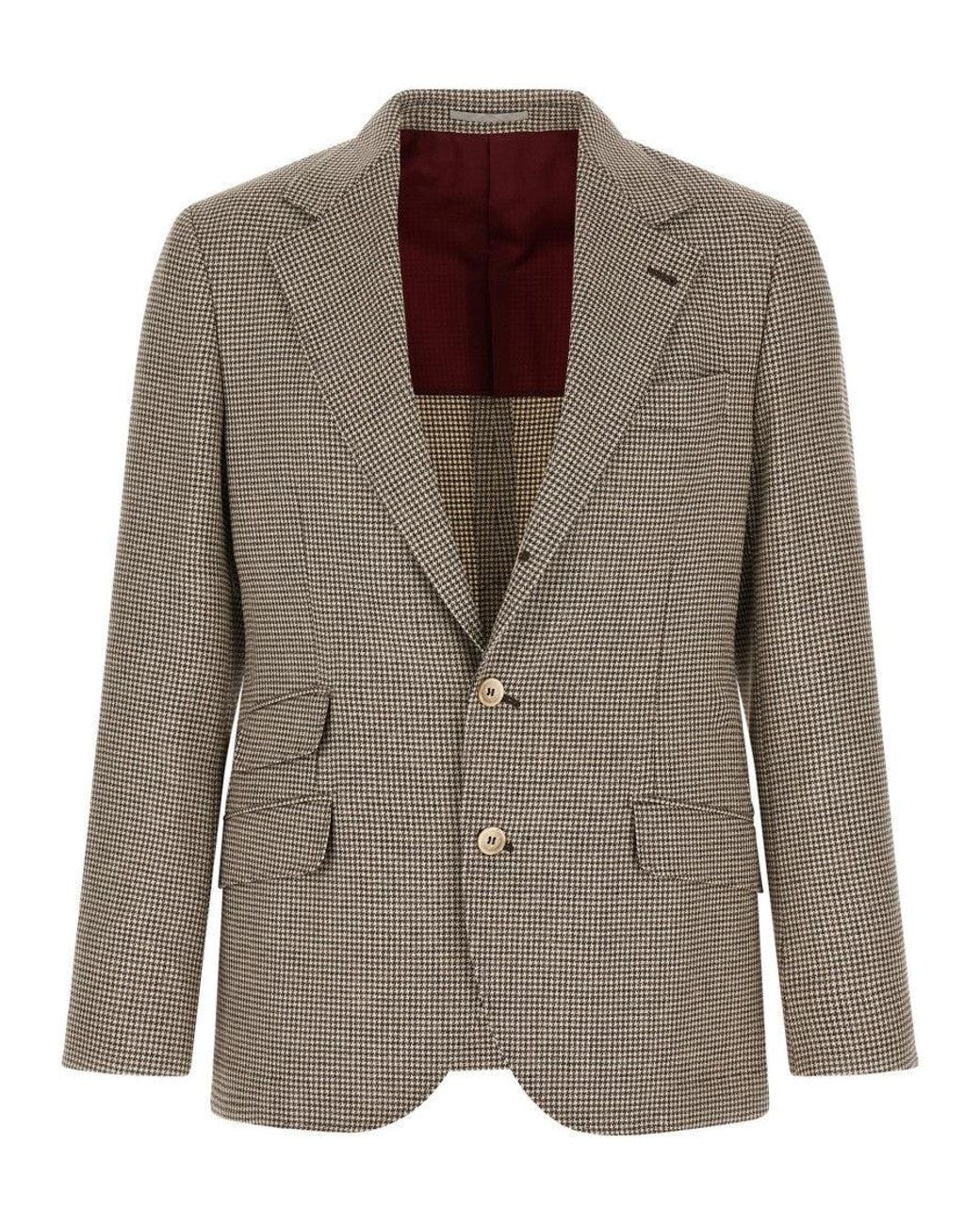 Brunello Cucinelli Brown 'Cavallo' Blazer for men