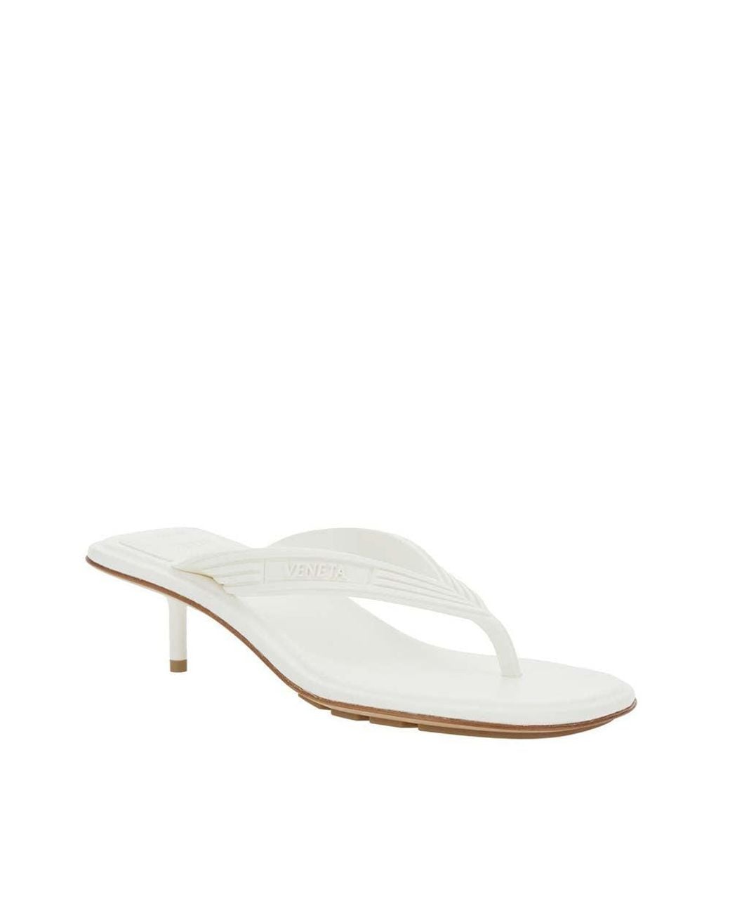 Bottega Veneta White Slip-On Basaam Heels