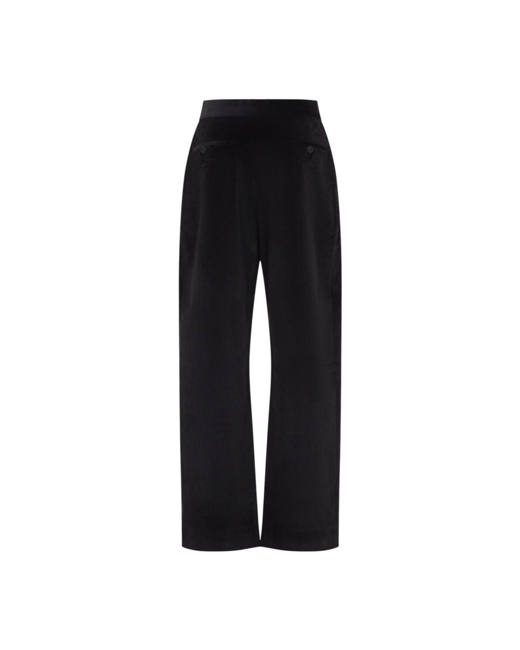 Studio Nicholson Black Relaxed Flat Front Pants