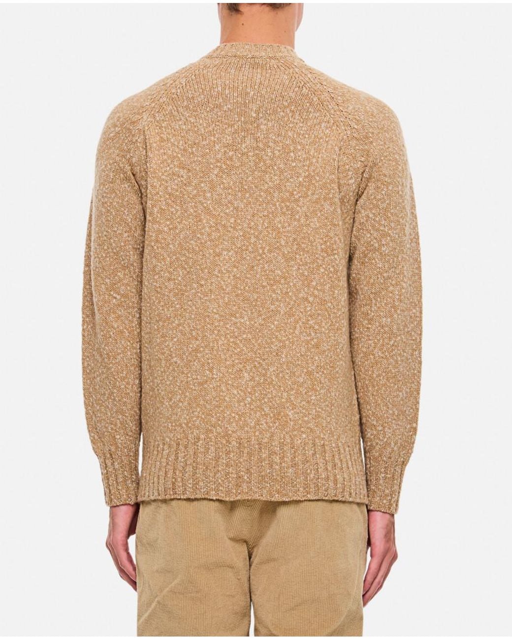 Drumohr Natural Round Neck Pullover for men