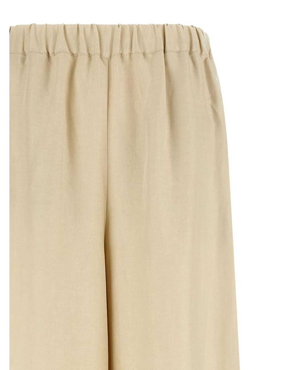 Max Mara Natural Straight Elasticated Pants