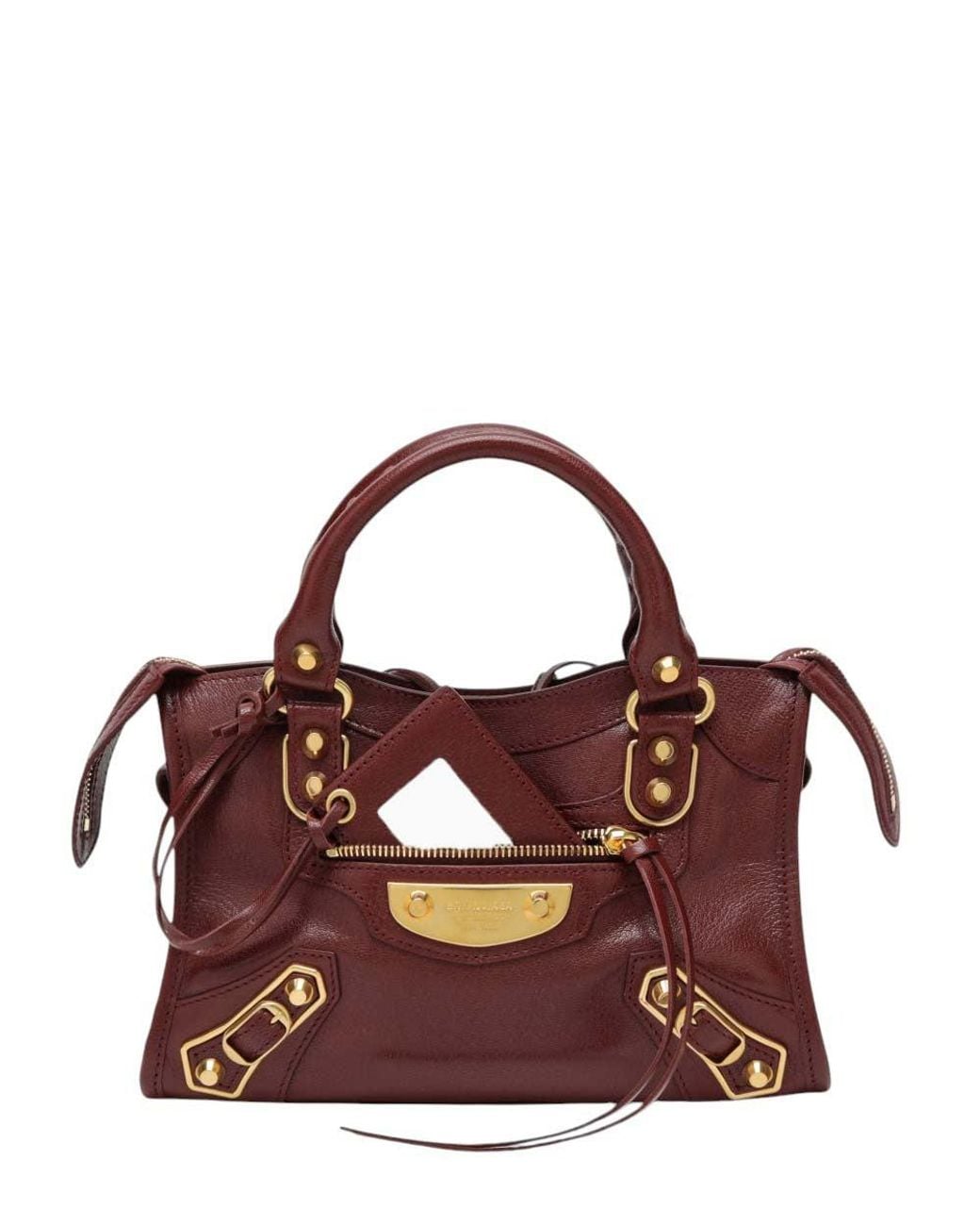 Balenciaga Purple Le City Uptown Mini Satchel