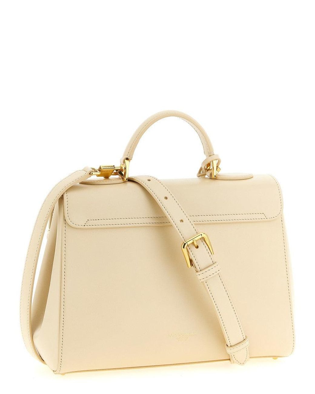 Dolce & Gabbana Natural Off Marlene Small Satchel