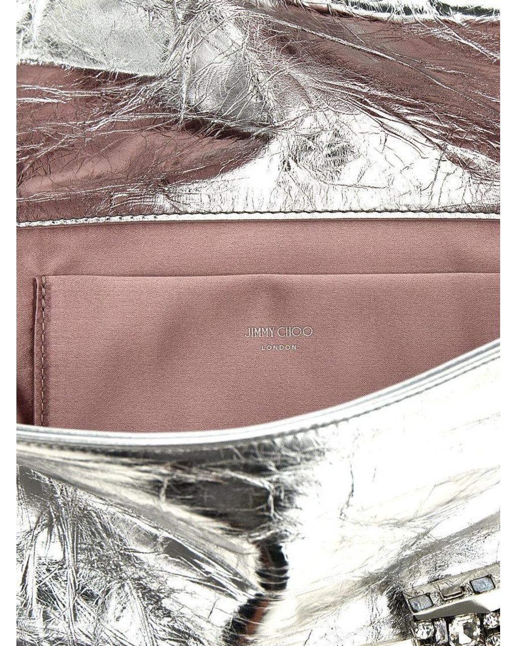 Jimmy Choo Gray Zandra Clutch