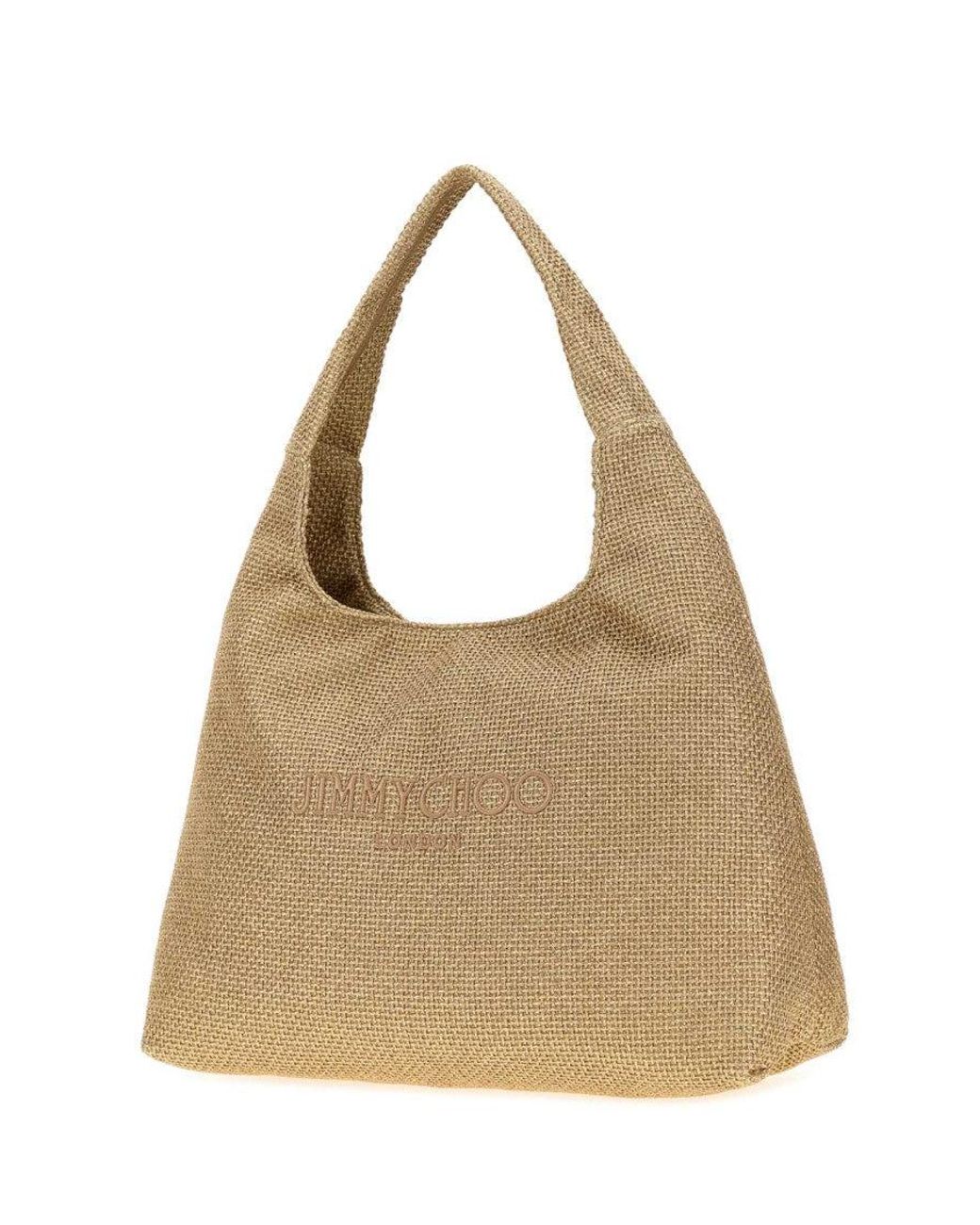 Jimmy Choo Natural Beach Diamond Large Hobo