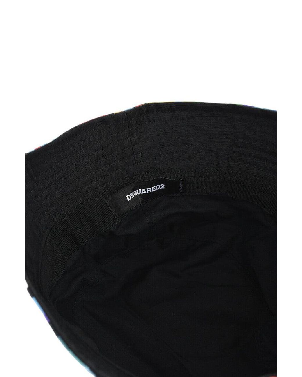 DSquared² Blue Printed Bucket Hat