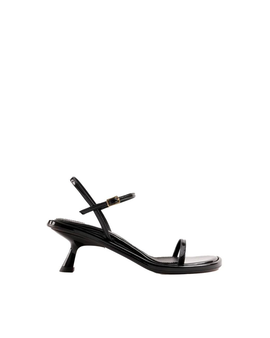 Souliers Martinez White Ankle Strap Heels