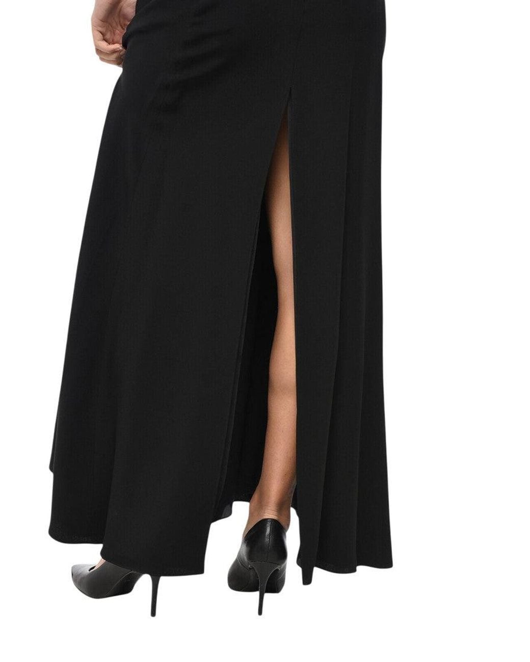 Rabanne Black Solid Maxi Skirt
