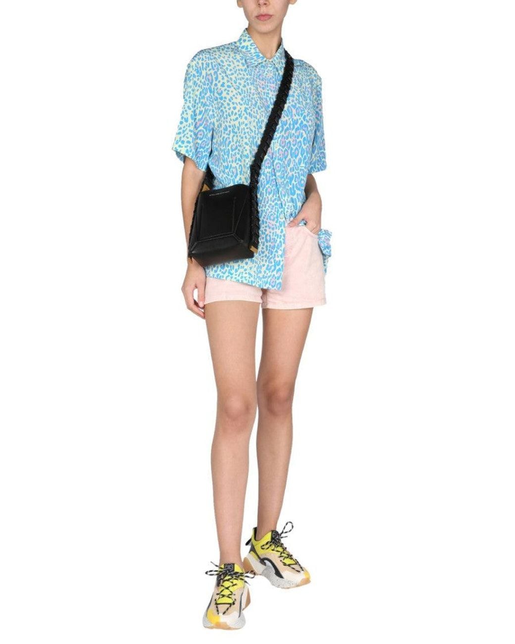 Stella McCartney Blue Regular Animal Print Shirt