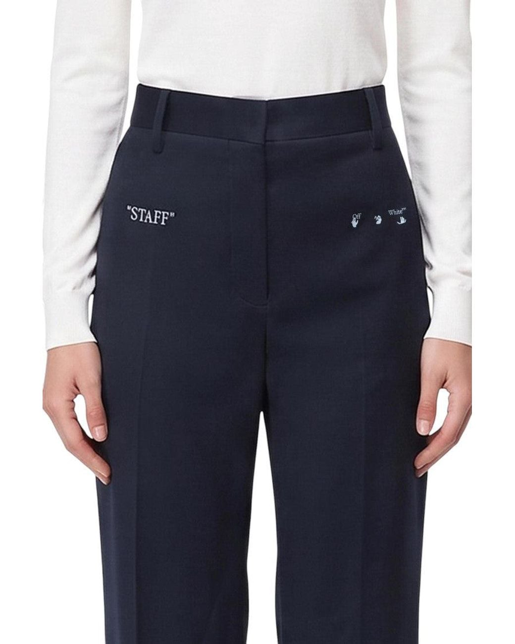 Off-White c/o Virgil Abloh Blue Straight Pant