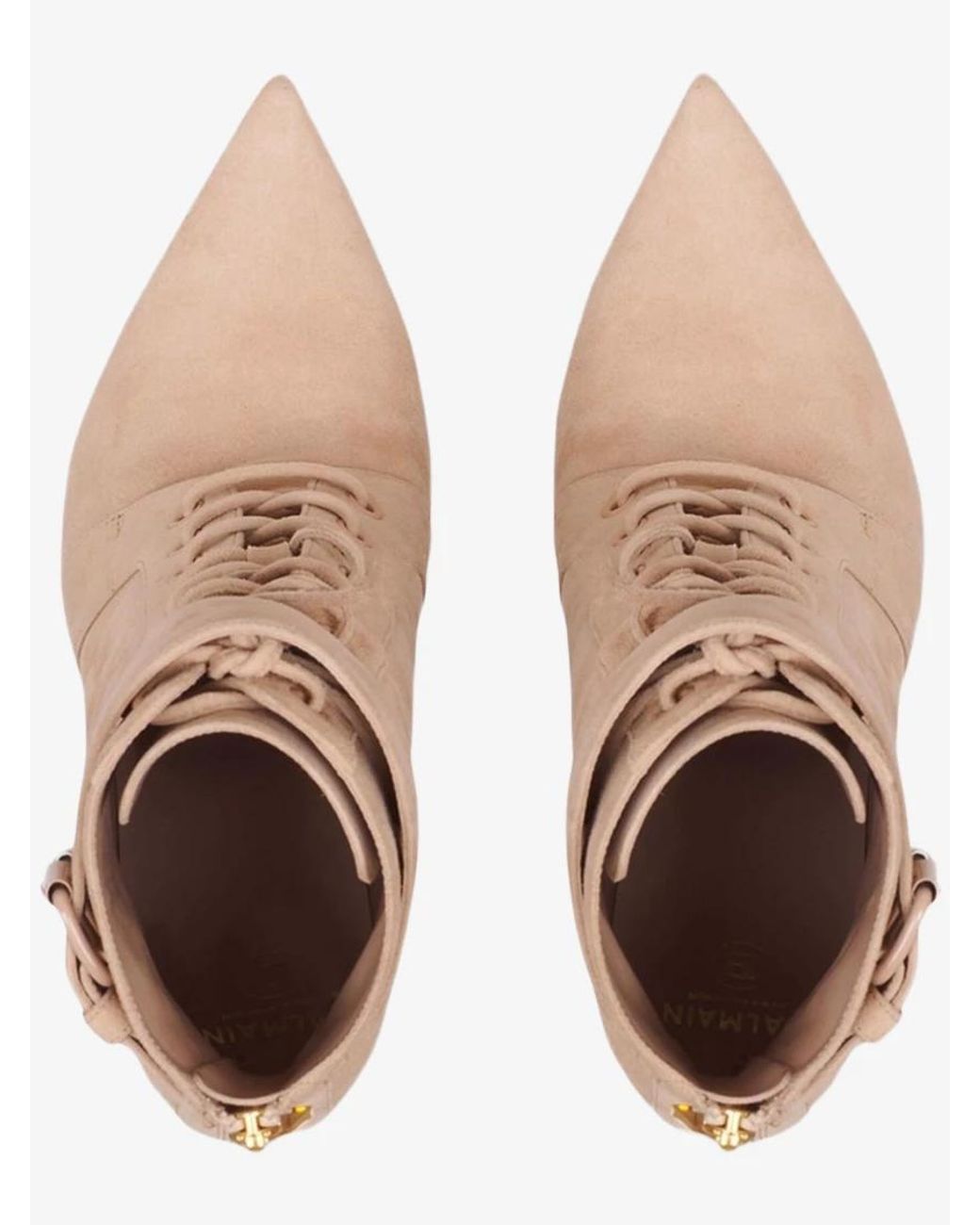 Balmain Natural Suede Uria Boots