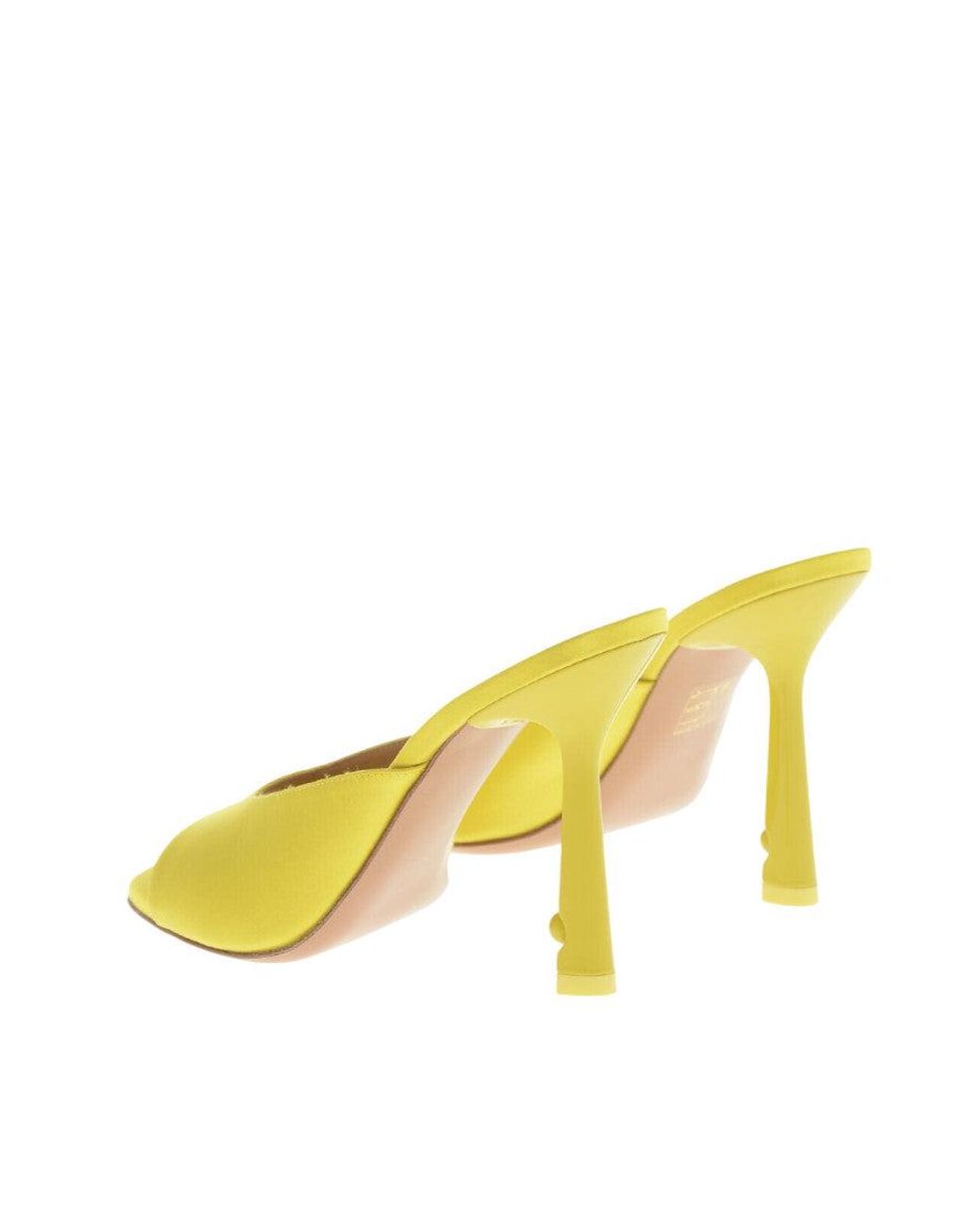 Off-White c/o Virgil Abloh Yellow Slip On Heels