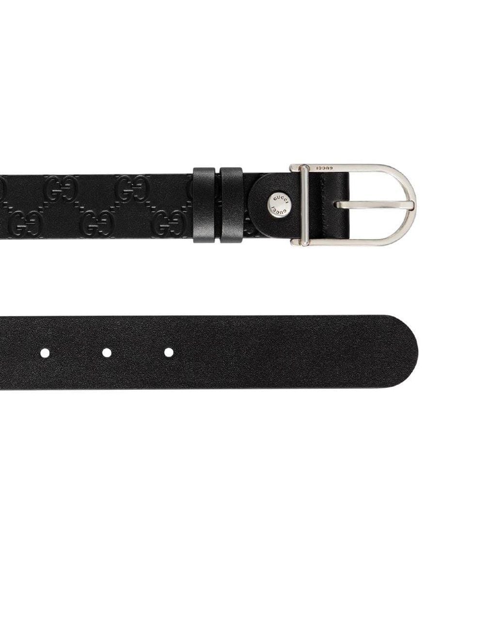 Gucci Black Reversible Logo Buckle Belt for men