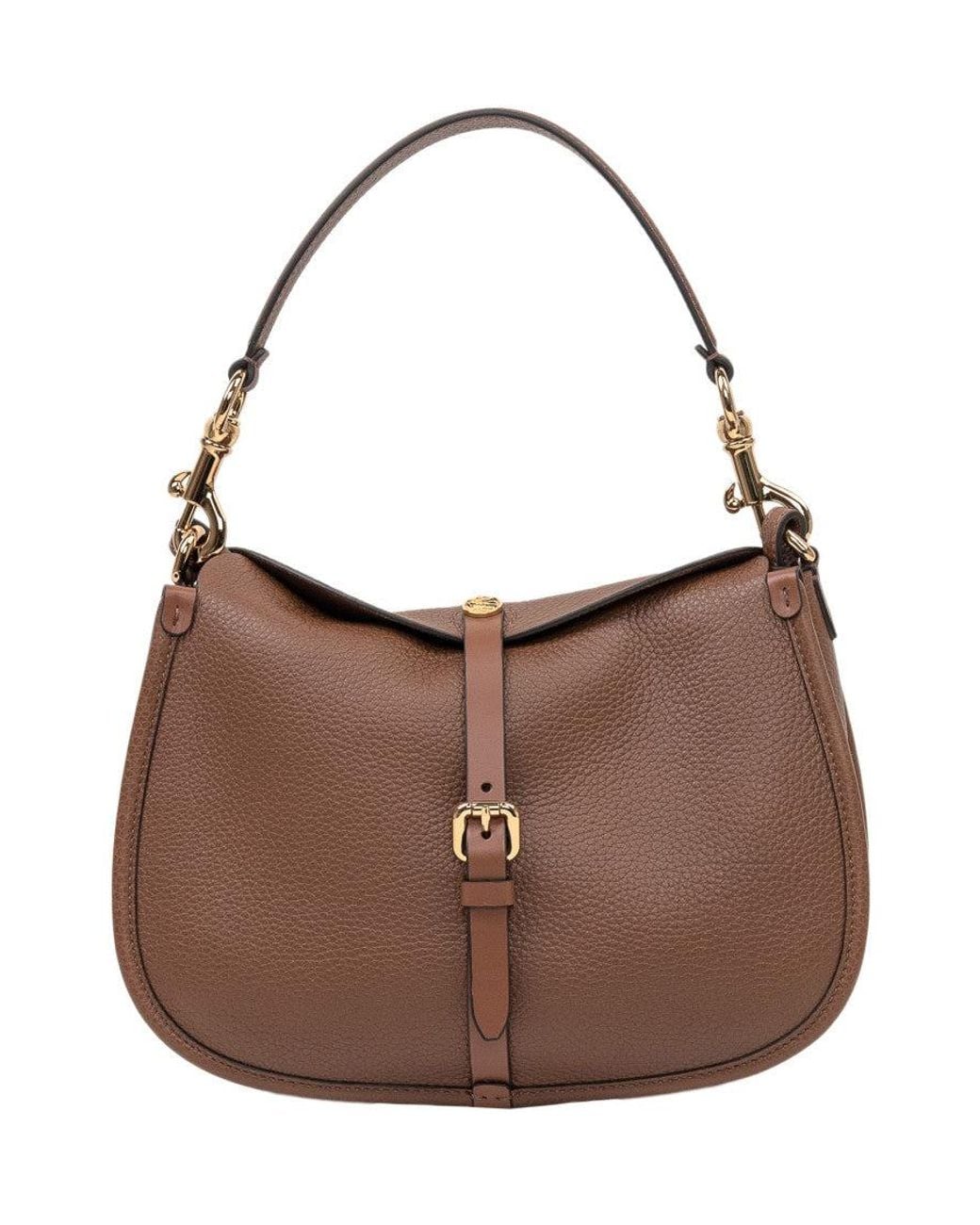 Etro Brown Medium Pony Hobo