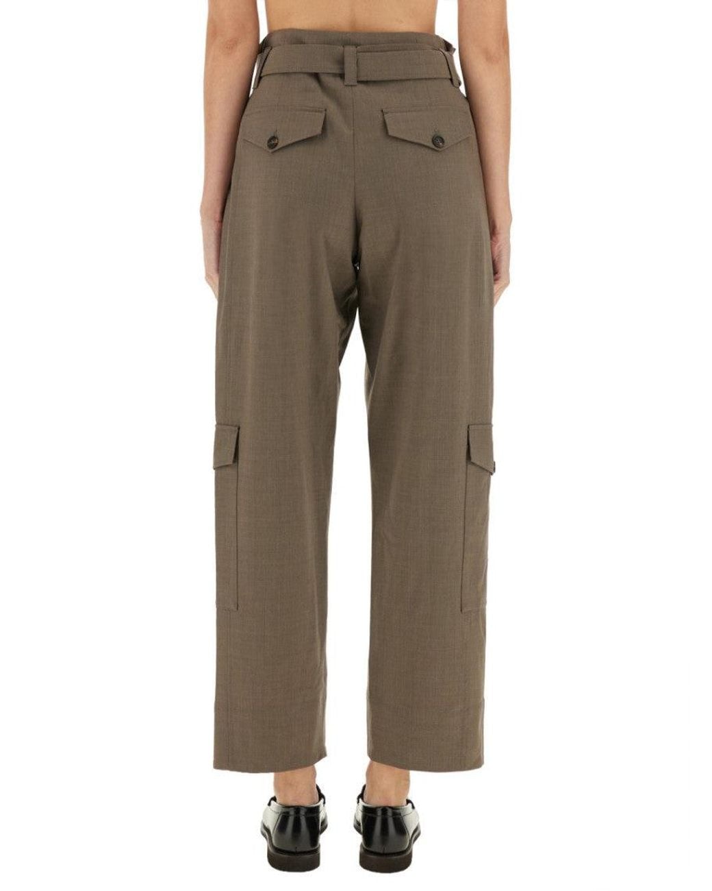Brunello Cucinelli Natural Straight Cargos Pant