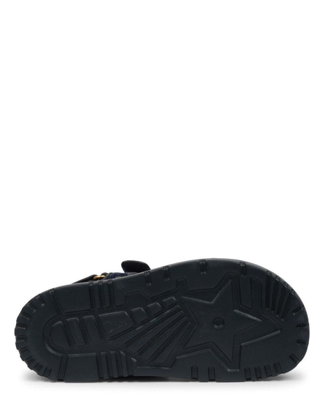 Dior Black Logo Signature Sandals