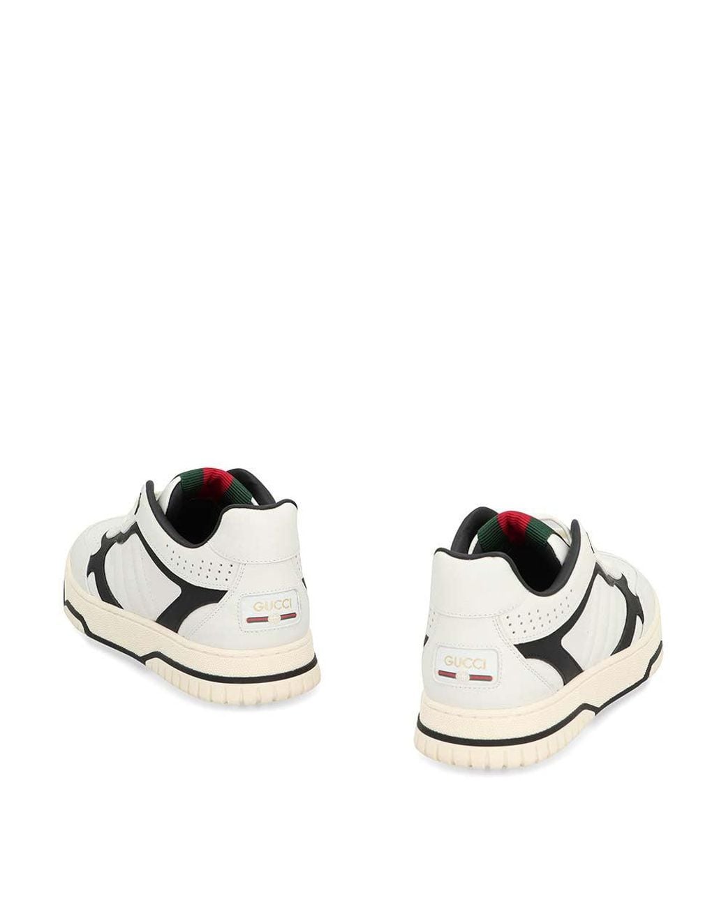 Gucci White Re-Web Low-Top Sneakers