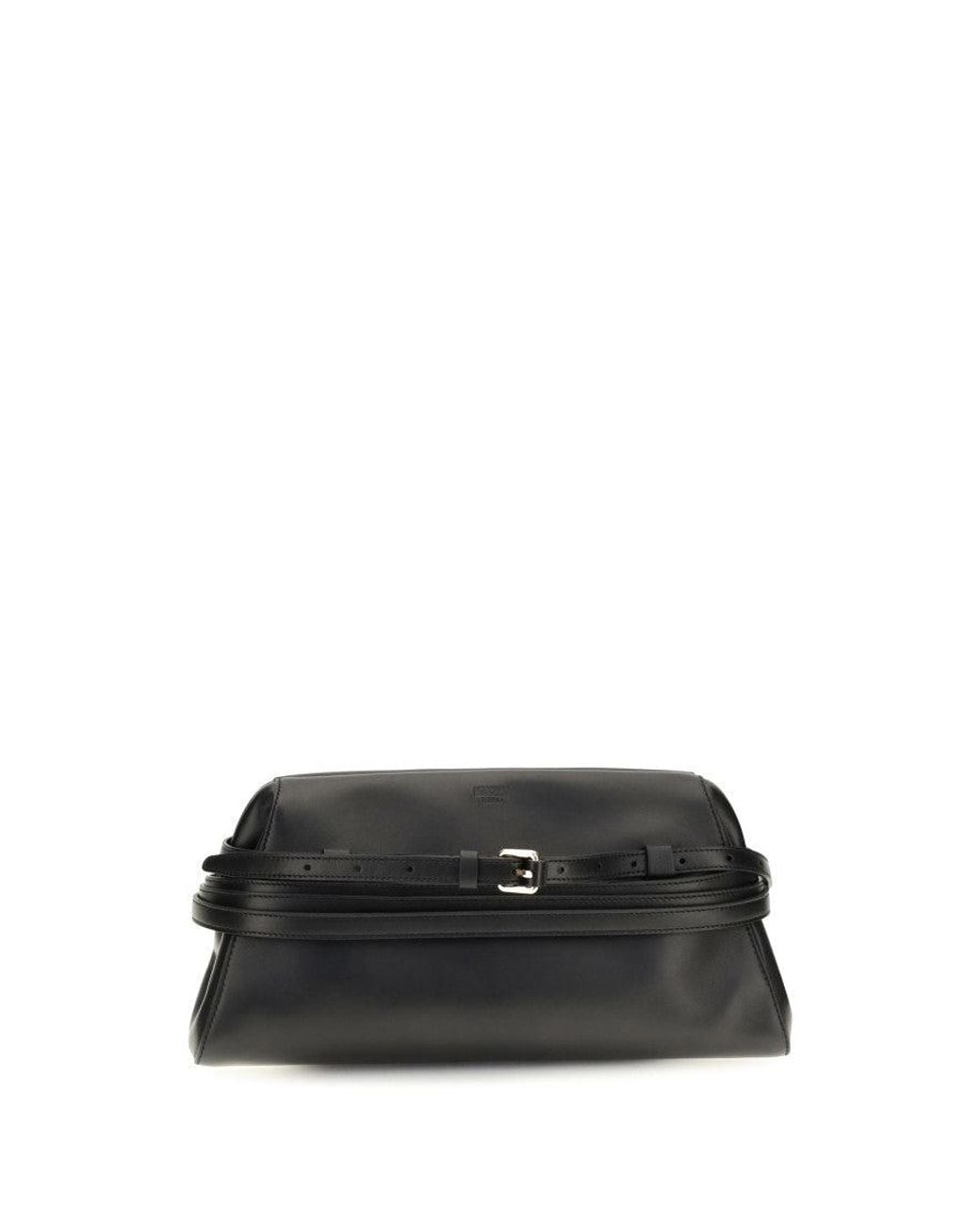 Moschino Black Tie Me Small Clutch