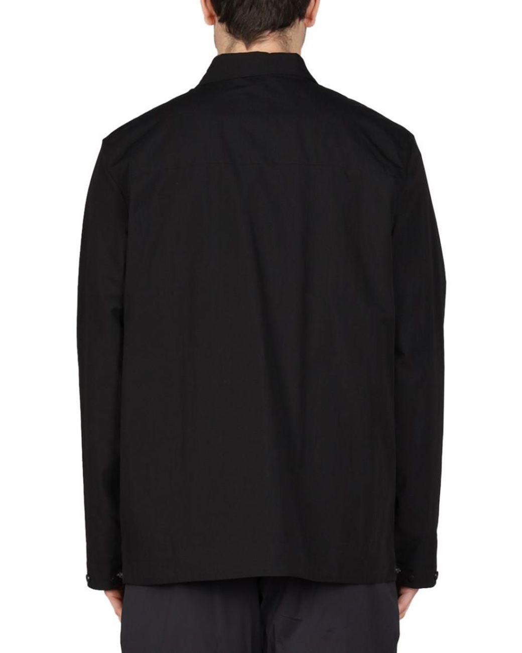 Monobi Black Solid Shirt Jackets for men