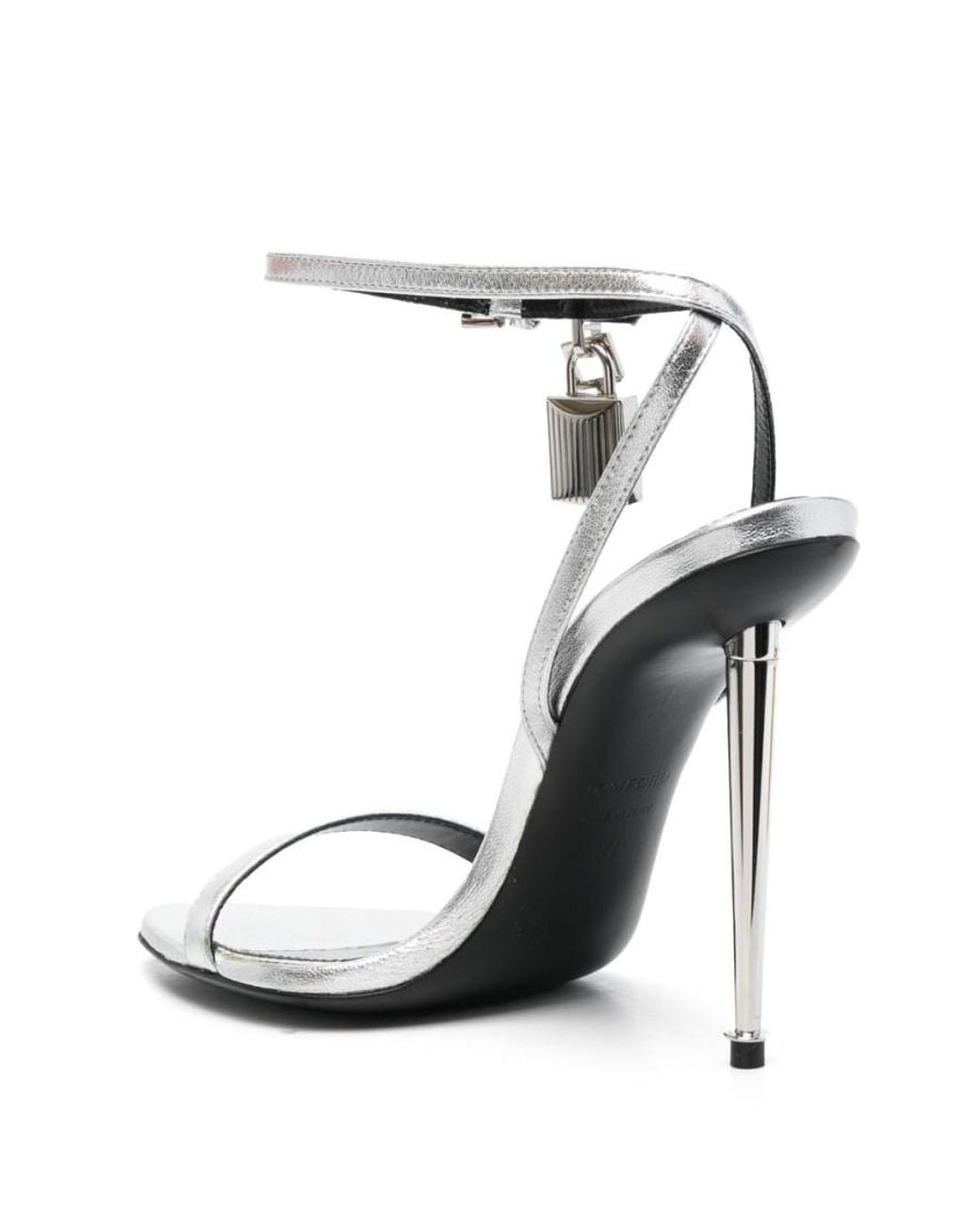Tom Ford White Sandals With Padlock