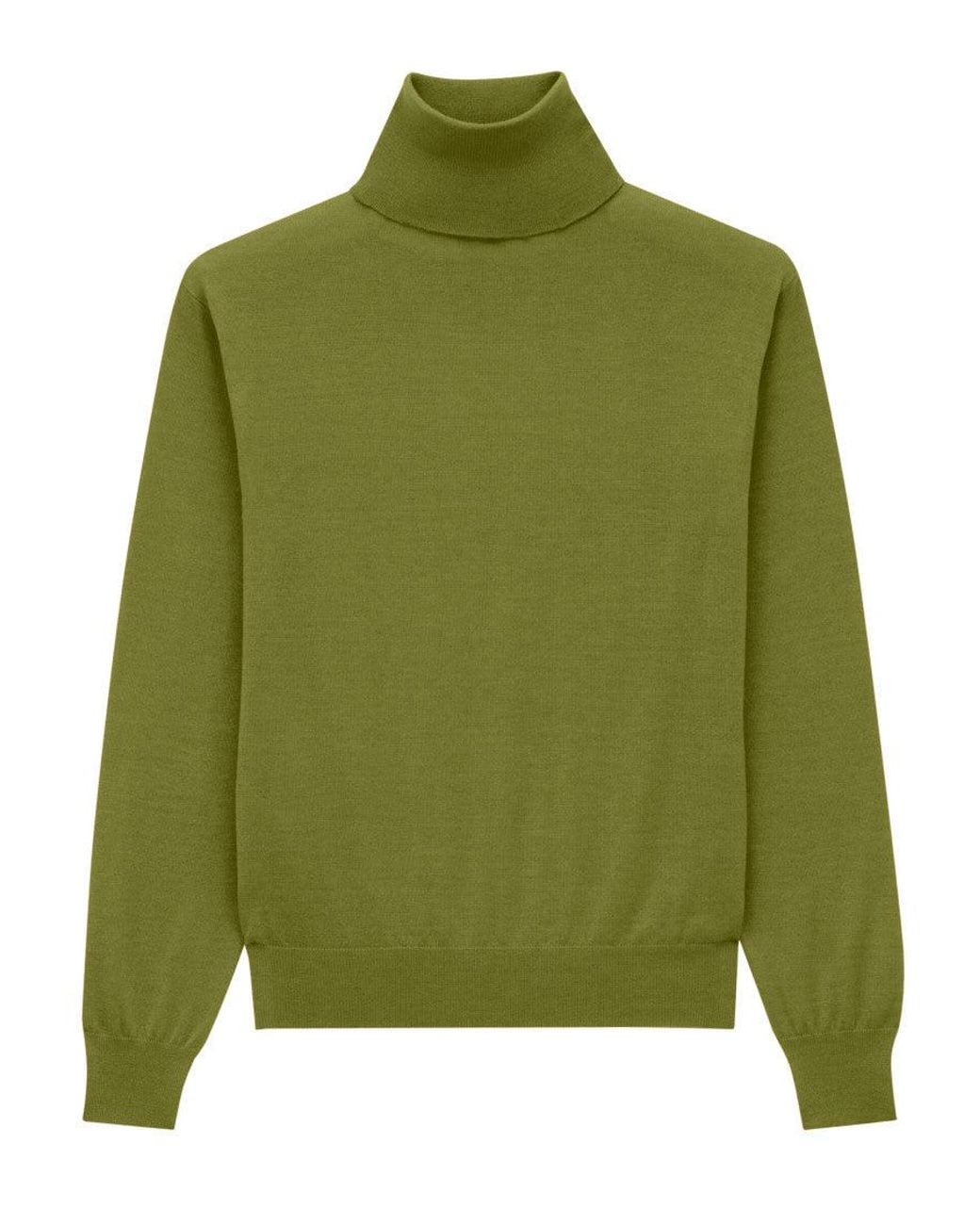 Saint Laurent Green High-Neck Sweater