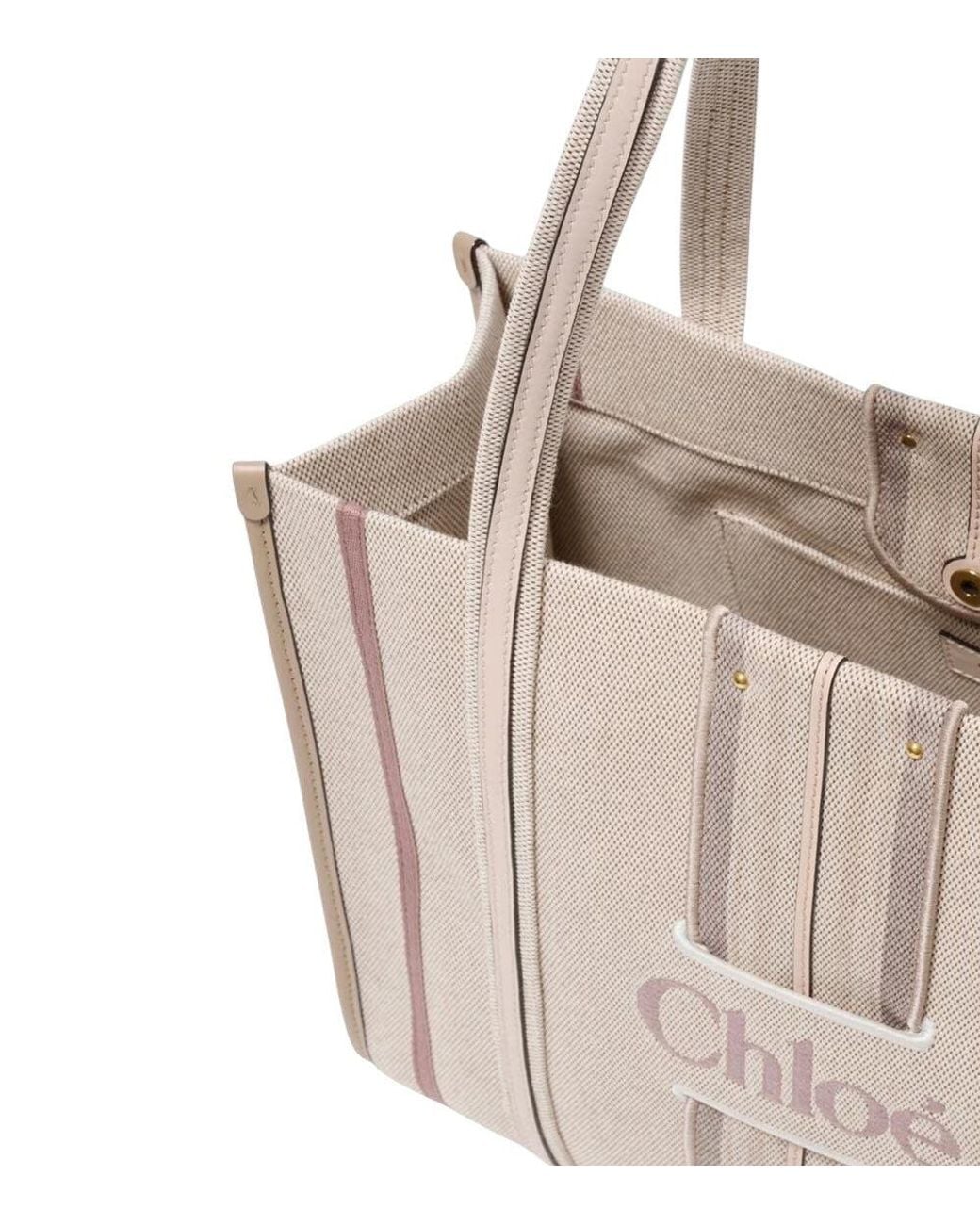 Chloé Natural Woody Loop Tote Tote