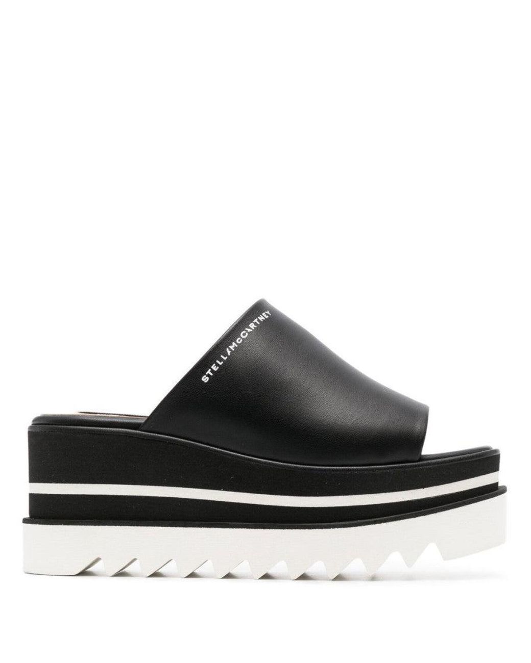 Stella McCartney Black Elyse Wedges