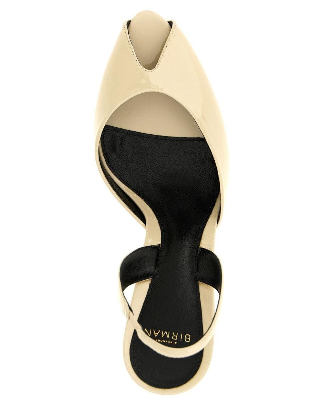 Alexandre Birman Metallic Natural Miranda Slingback Pumps