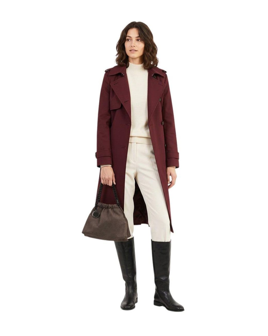Stella McCartney Brown Taupe Falabella Mini Shoulder Bag
