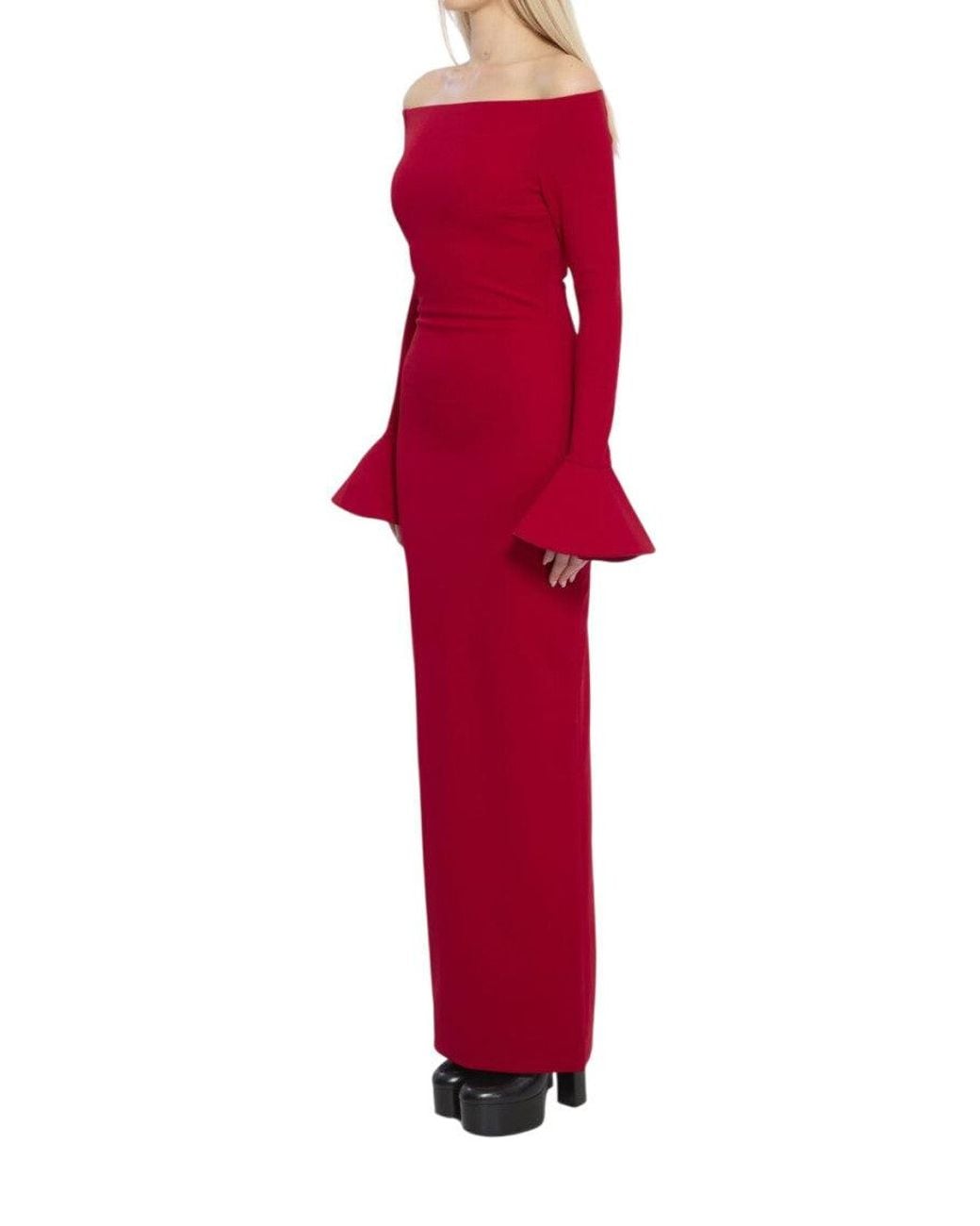 Solace London Red Anica Maxi Dress
