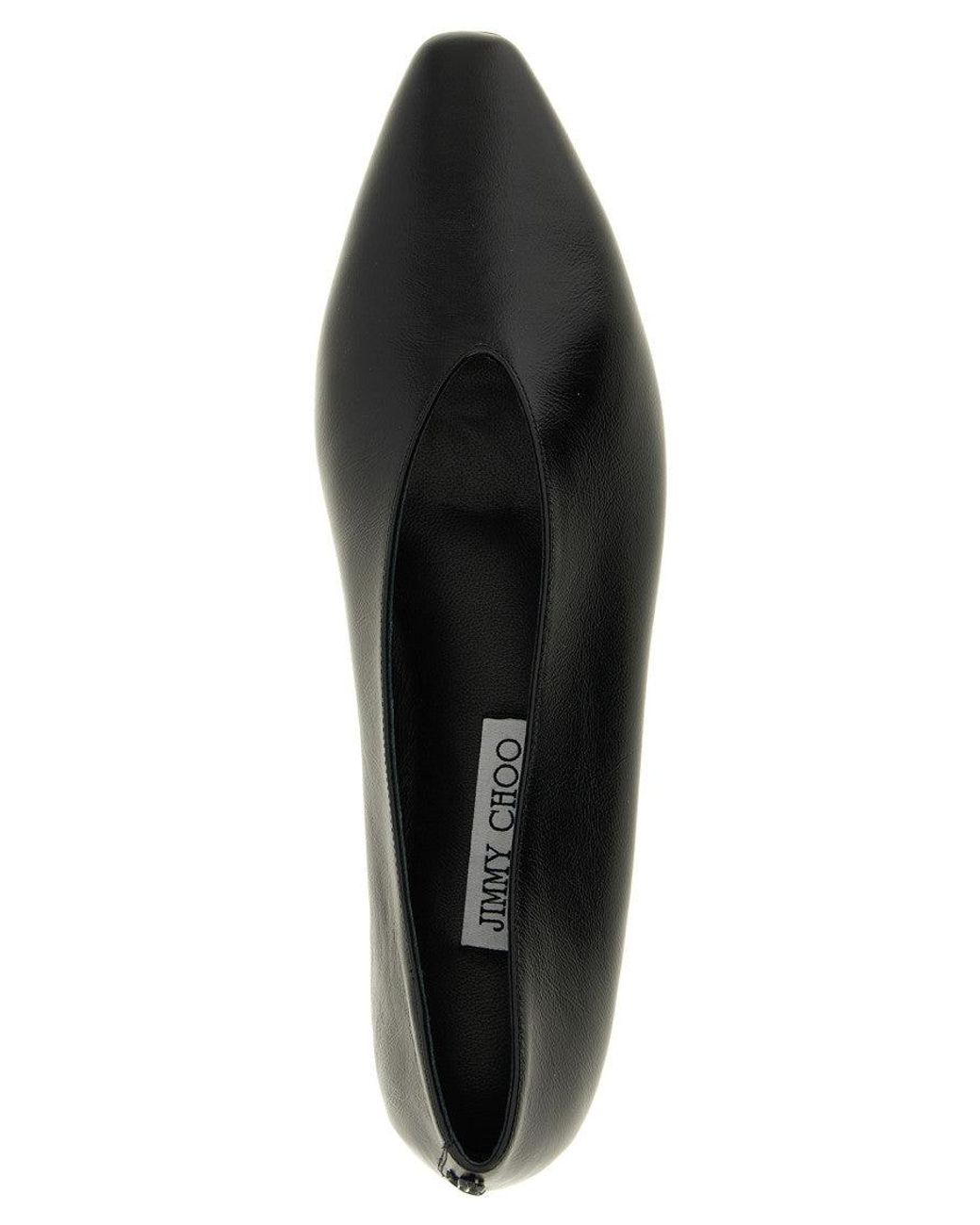 Jimmy Choo Black Slip On Ballet Flats