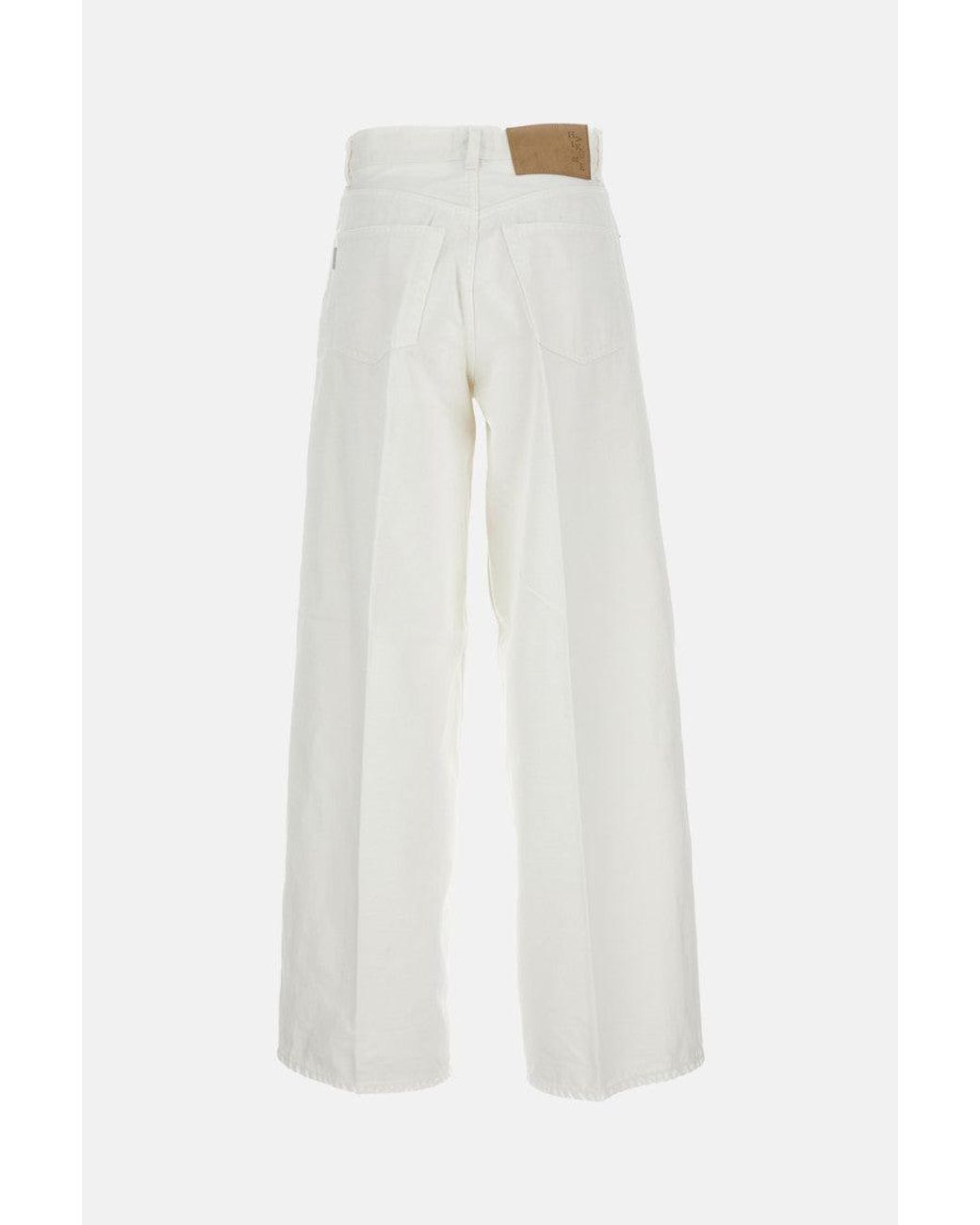 Haikure White Ecru Wide-Leg Jeans