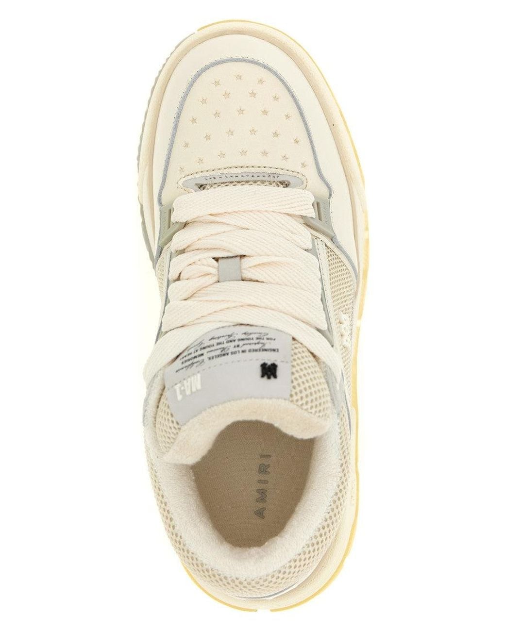 Amiri White Ma-1 Logo Sneakers