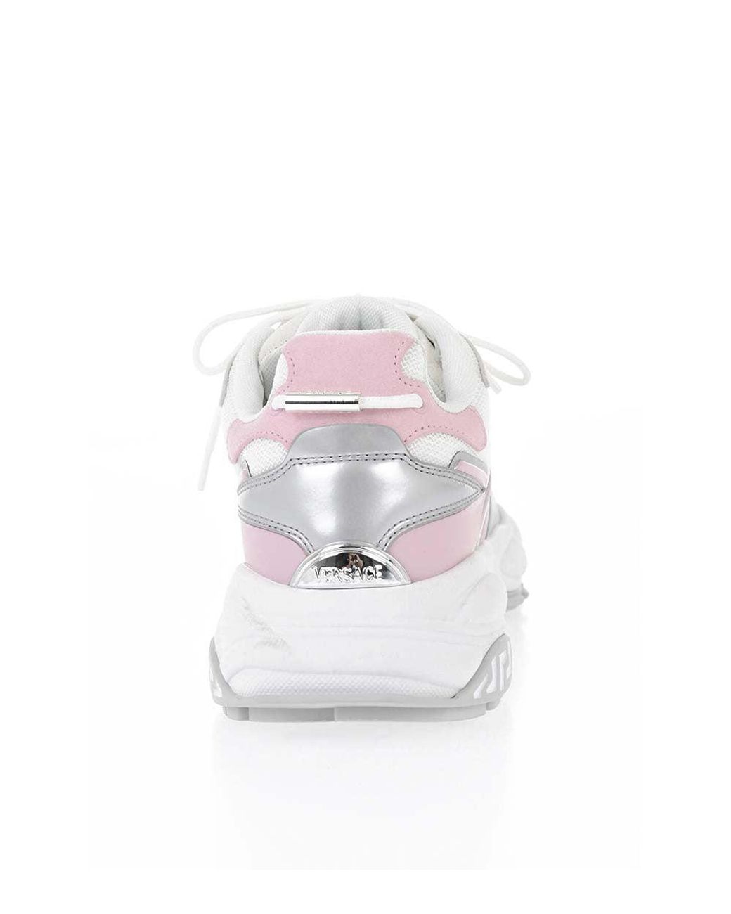 Versace White Color Block Sneakers