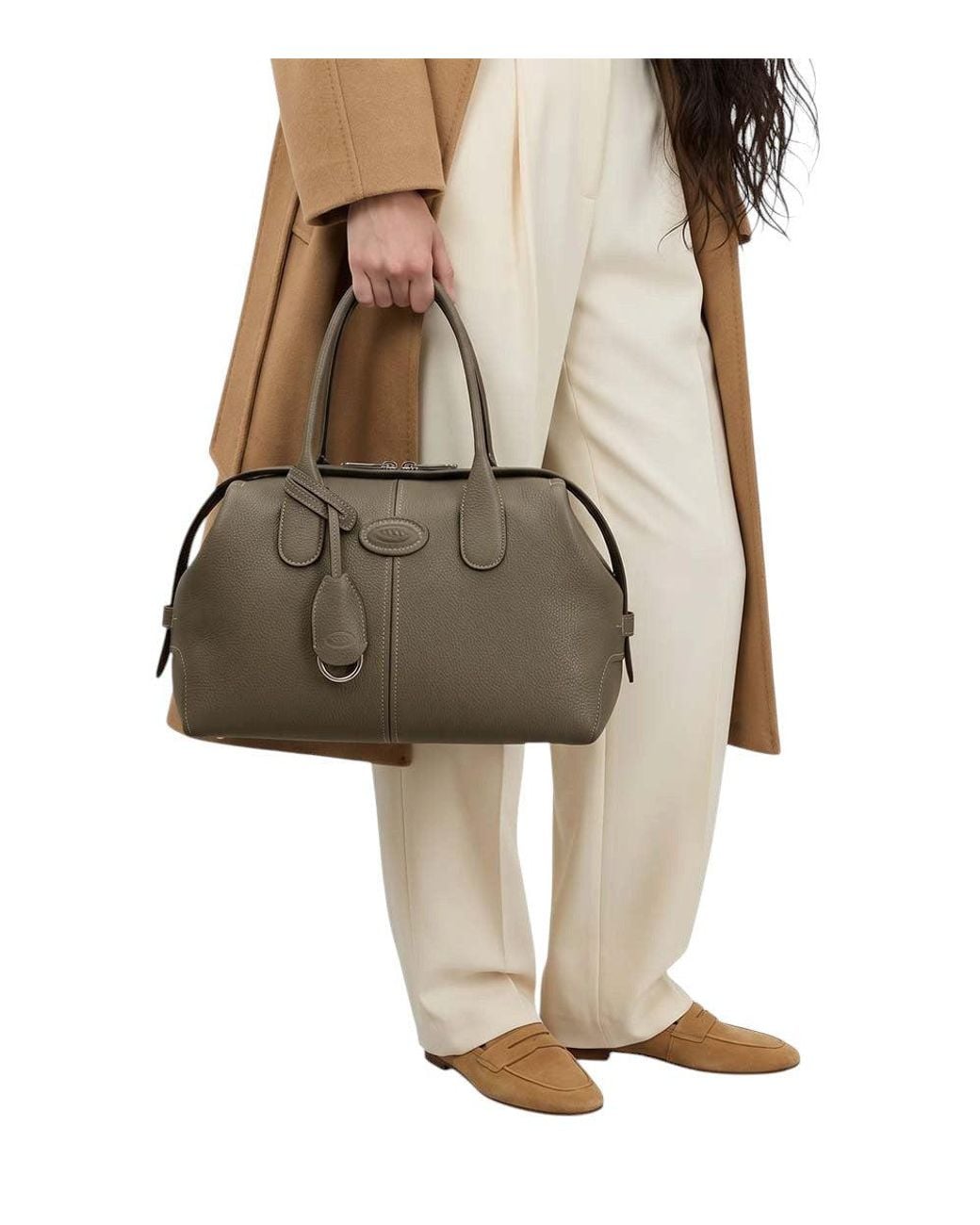 Tod's Brown Dark Di Small Duffle Bag
