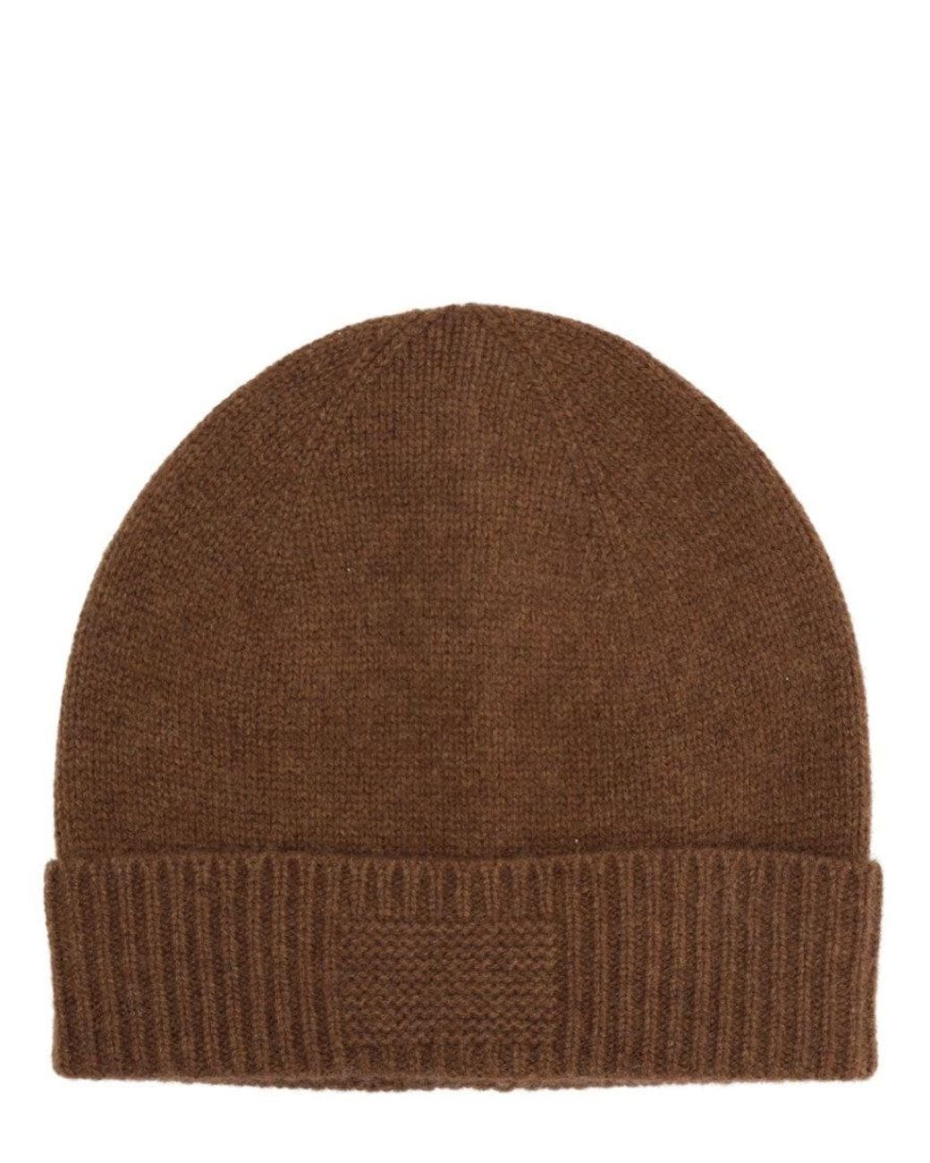 Guest In Residence Brown Solid Beanie Cap