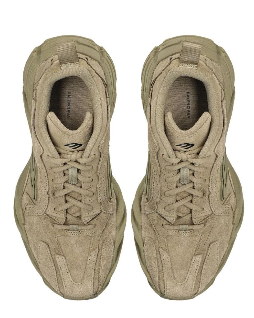 Balenciaga Green Solid Monday Sneakers