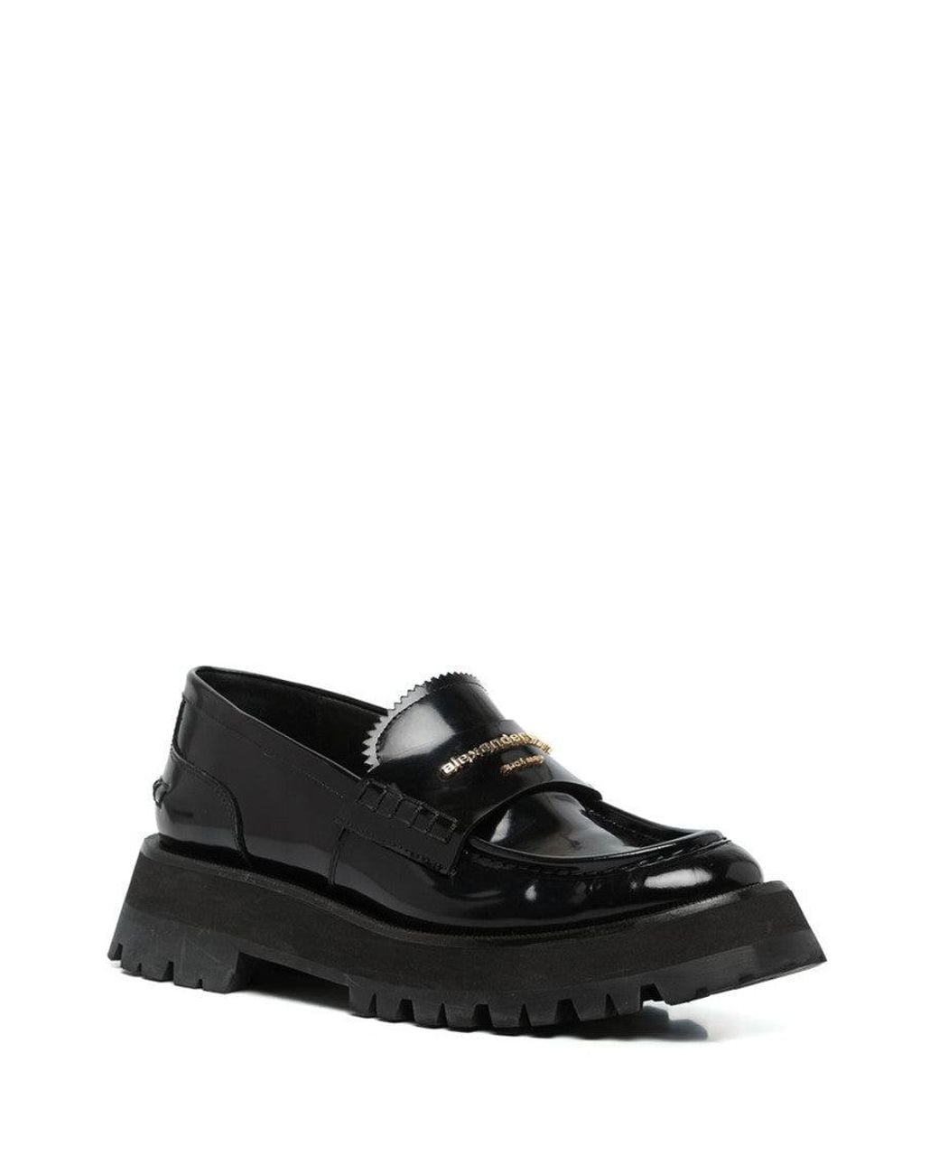 Alexander Wang Black Leather Loafers