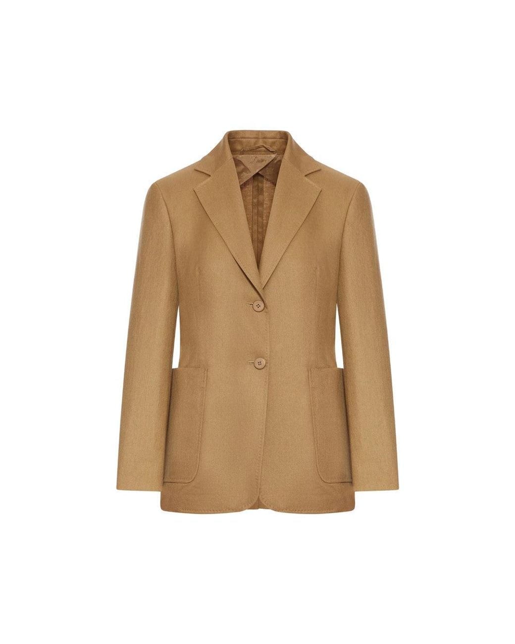Max Mara Natural Notched Lapel Blazer