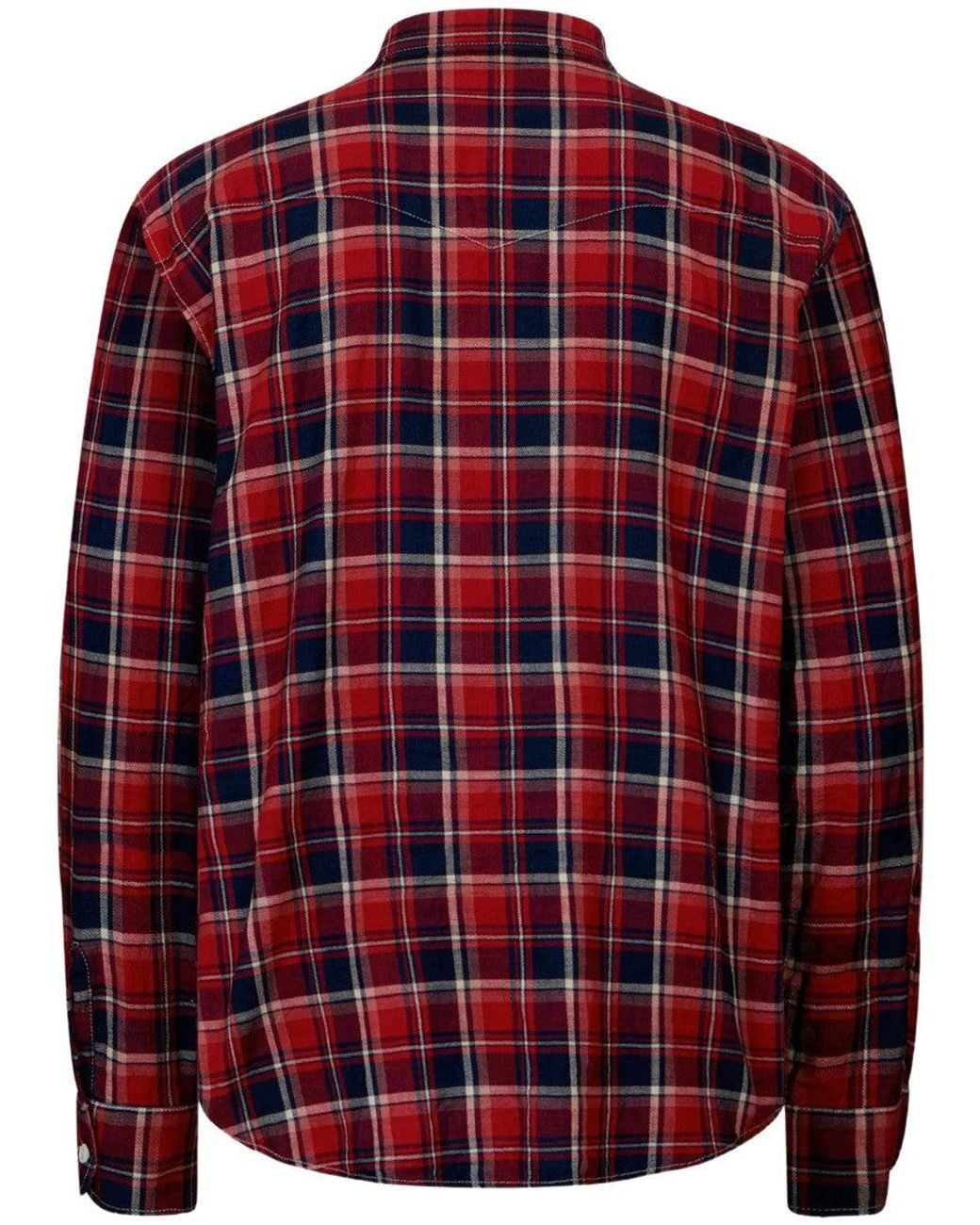 DSquared² Red Classic-Check Western Canadian Shirt for men
