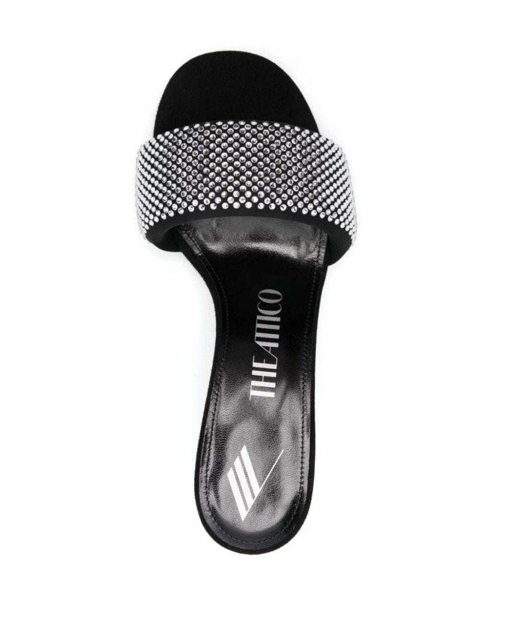 The Attico Black Slip On Heels
