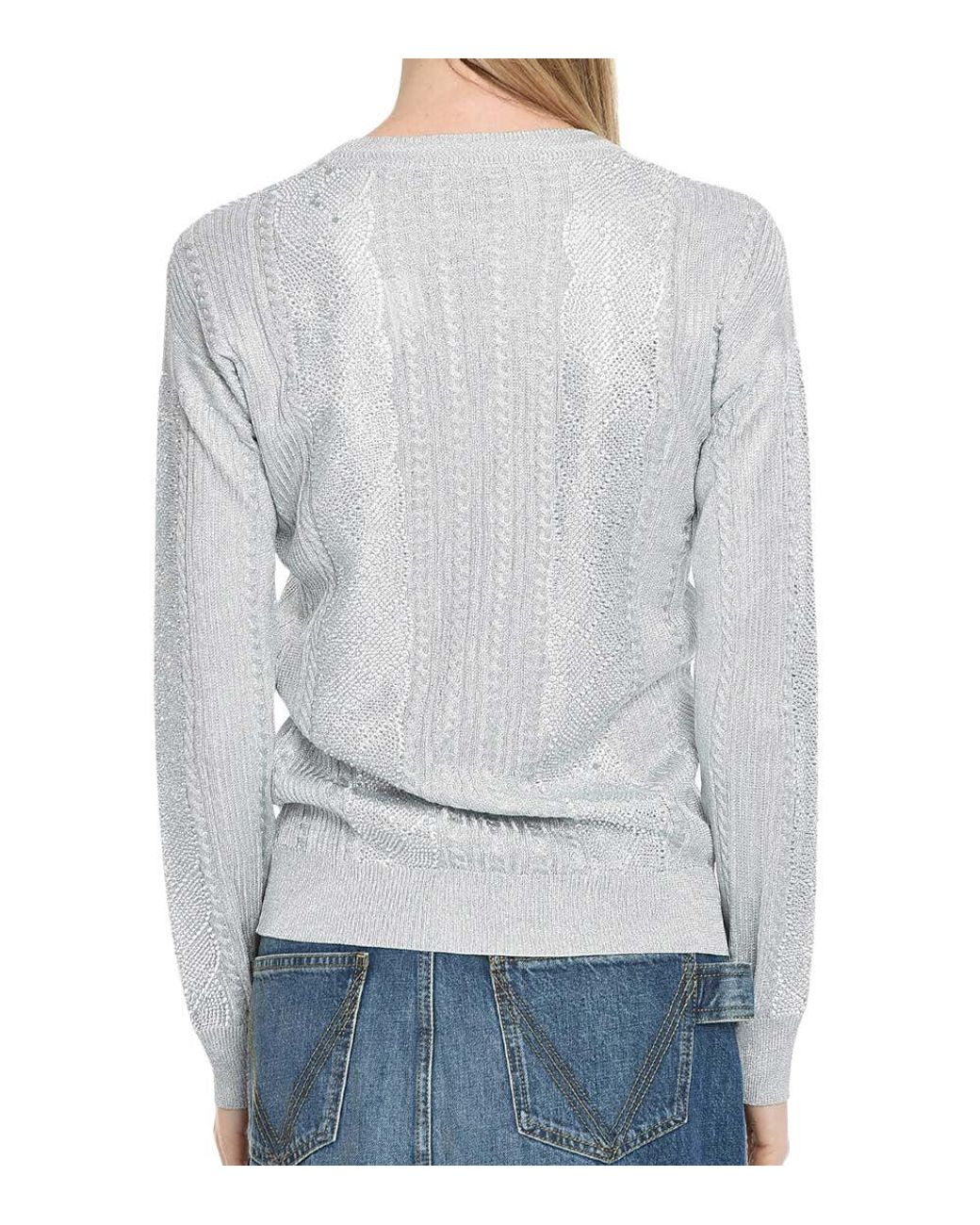 Philipp Plein Gray Crewneck Sweater