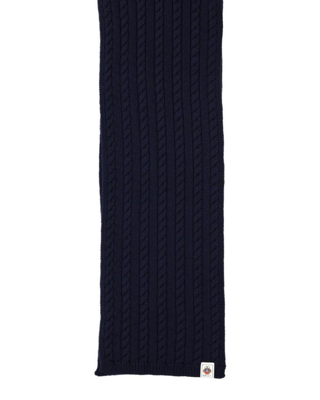 Bally Blue Knitted Scarf for men