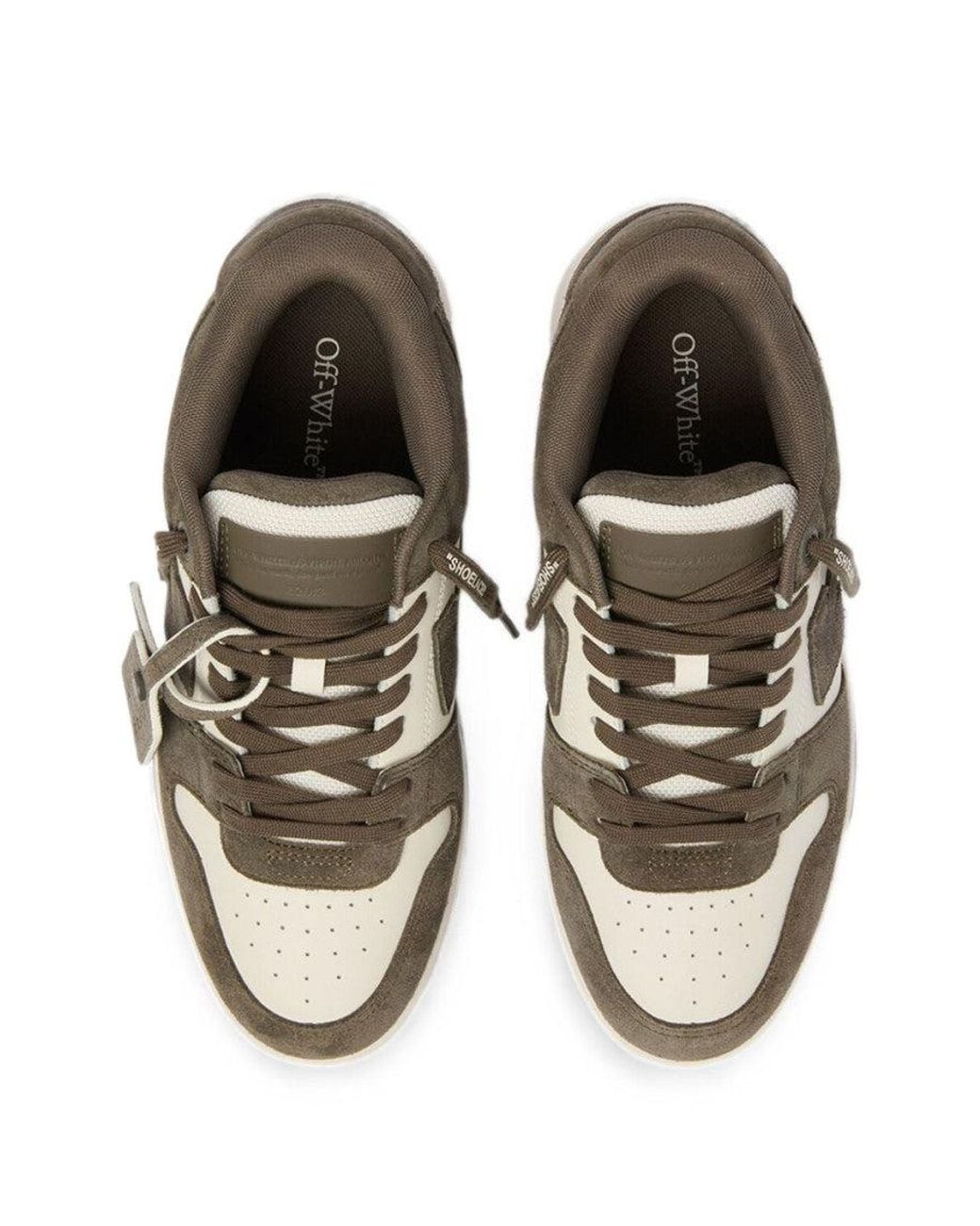 Off-White c/o Virgil Abloh Brown Color-Block Sneakers for men