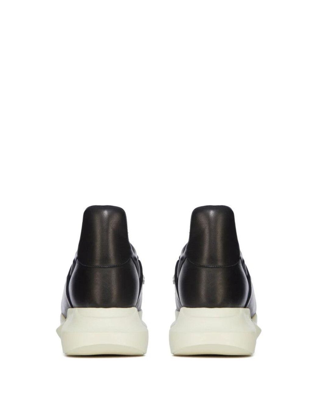 Rick Owens Black Strap Sneakers for men