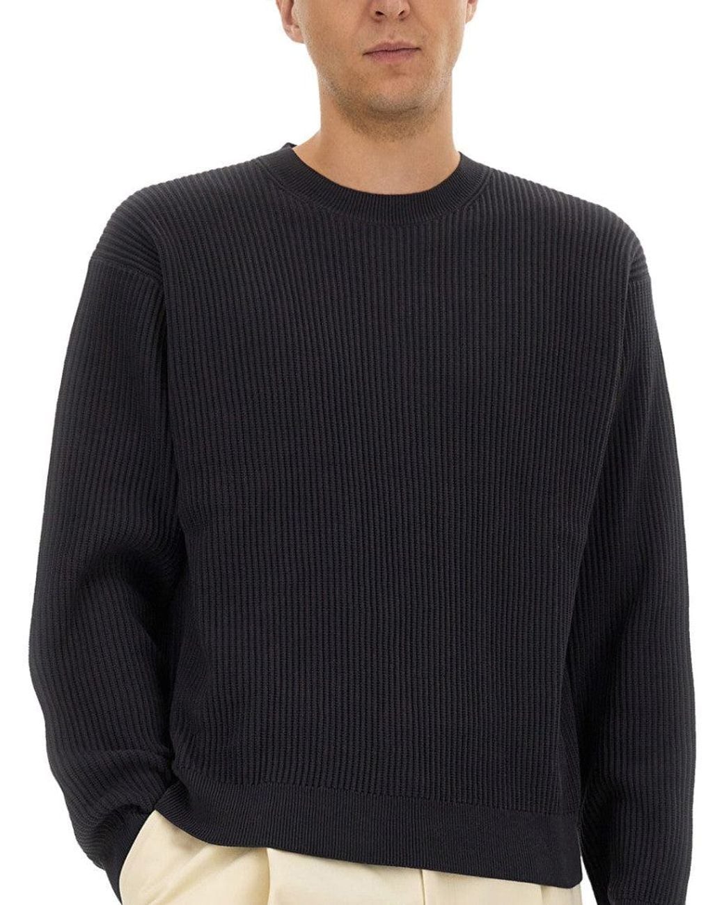 Studio Nicholson Blue Dark Knitted Sweater for men