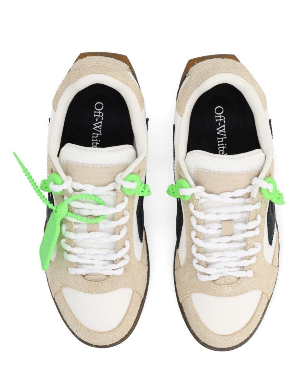 Off-White c/o Virgil Abloh Green Arrow Low-Top Sneakers